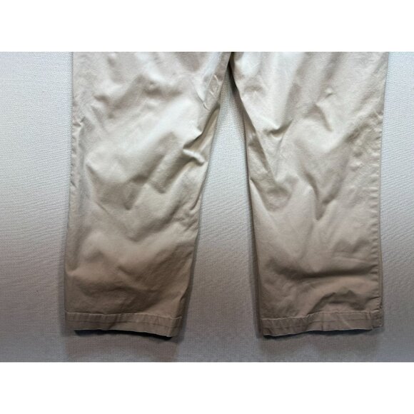 Tommy Hilfiger Women's Cotton Capri Pants Flat Front Size 14 Light Khaki - Picture 11 of 11